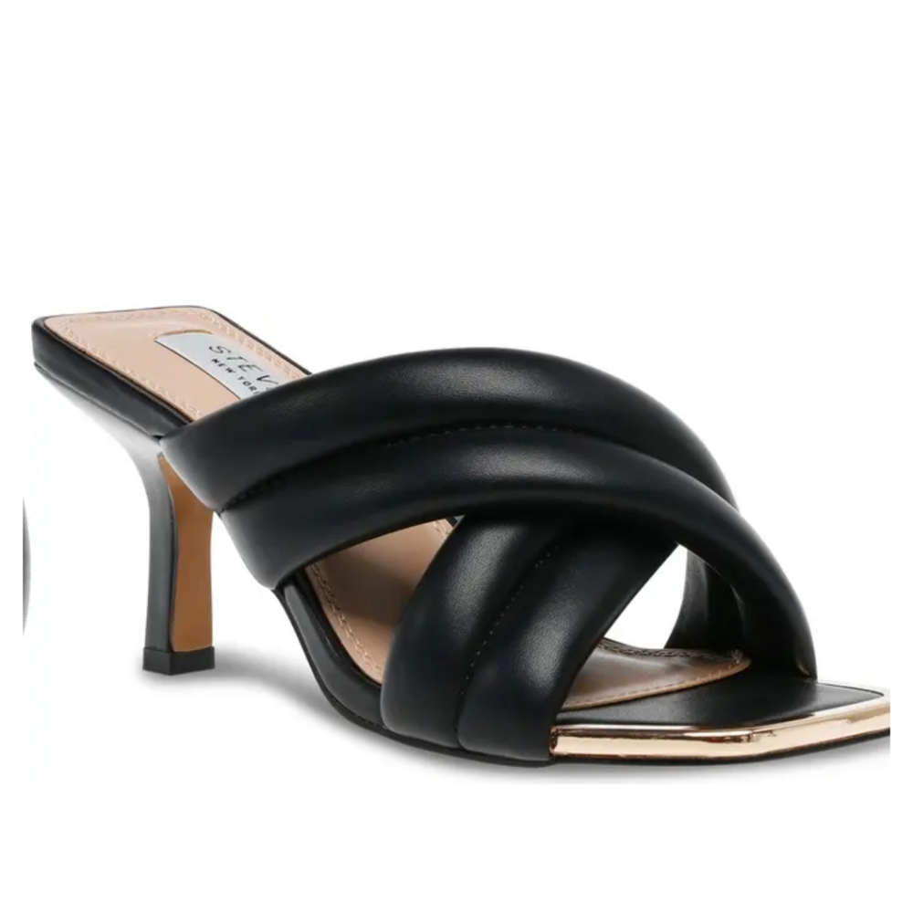 New Black Heeled Sandal